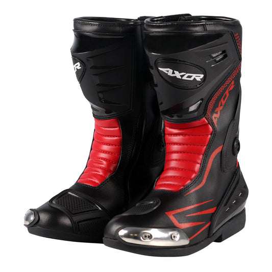 Axor Slipstream Riding Boots BLACK RED