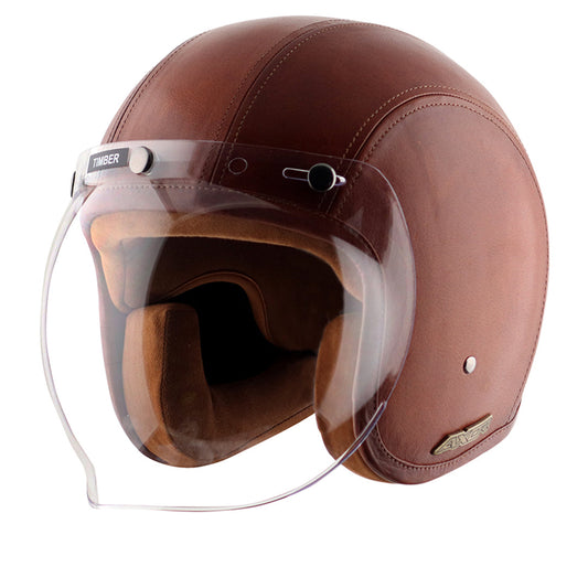 Axor Retro Jet Leather Helmet TIMBERCONIAC LIGHT