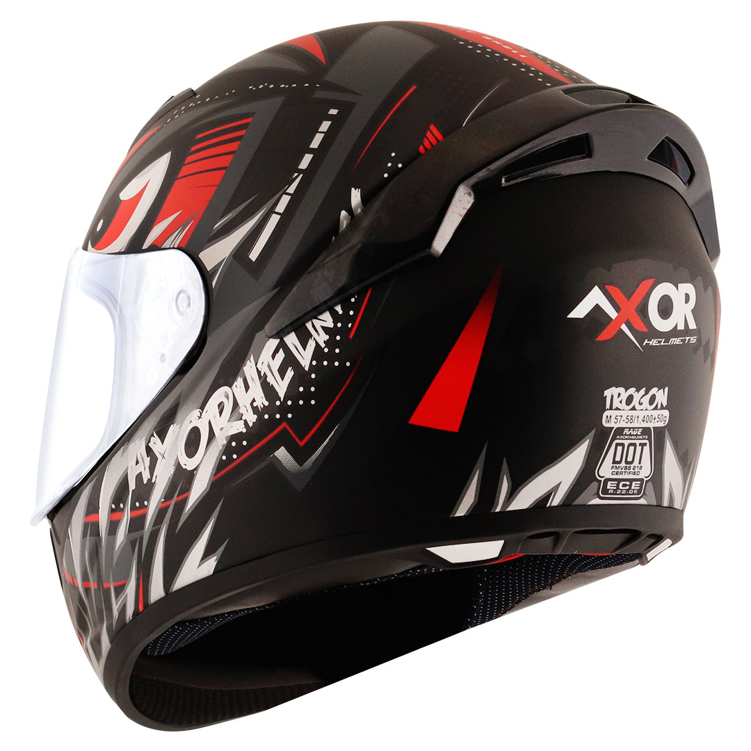 Axor Rage Trogon Helmet Dull Black Red