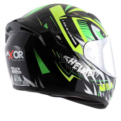 Axor Rage Trogon Helmet Black Neon Yellow