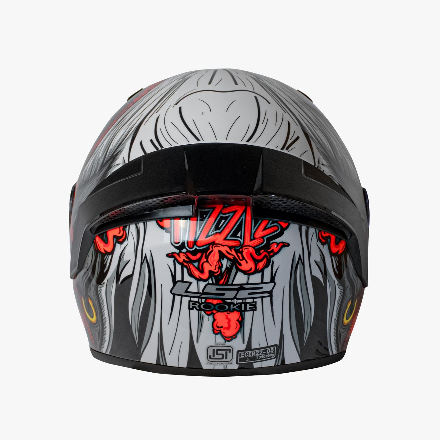 LS2 FF352 ROOKIE FIZZLE MATT BLACK RED