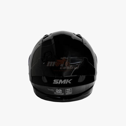 SMK Stellar Sports Gloss Solid Black (GL200) Helmet