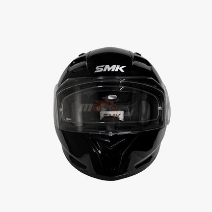 SMK Stellar Sports Gloss Solid Black (GL200) Helmet