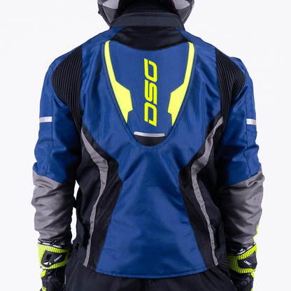 DSG APEX AIR-FLOW RIDING JACKET - Black Blue Yellow