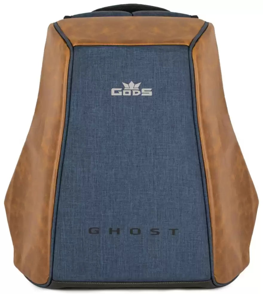 GODS Medium 22 L Laptop Backpack Blue Ghost Anti Theft 15.6 inch Blue Ryders Arena