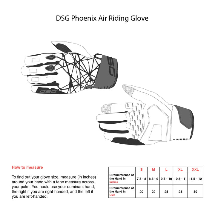 DSG PHOENIX AIR RIDING GLOVE