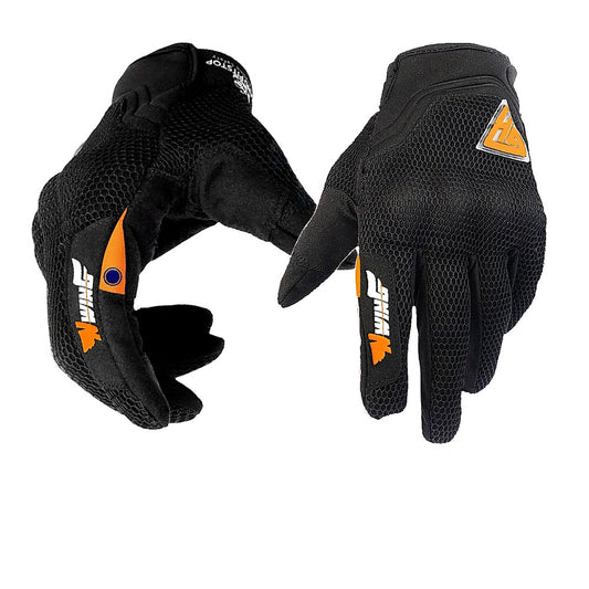 Night Wing Smart Motorcycle Gloves - Black