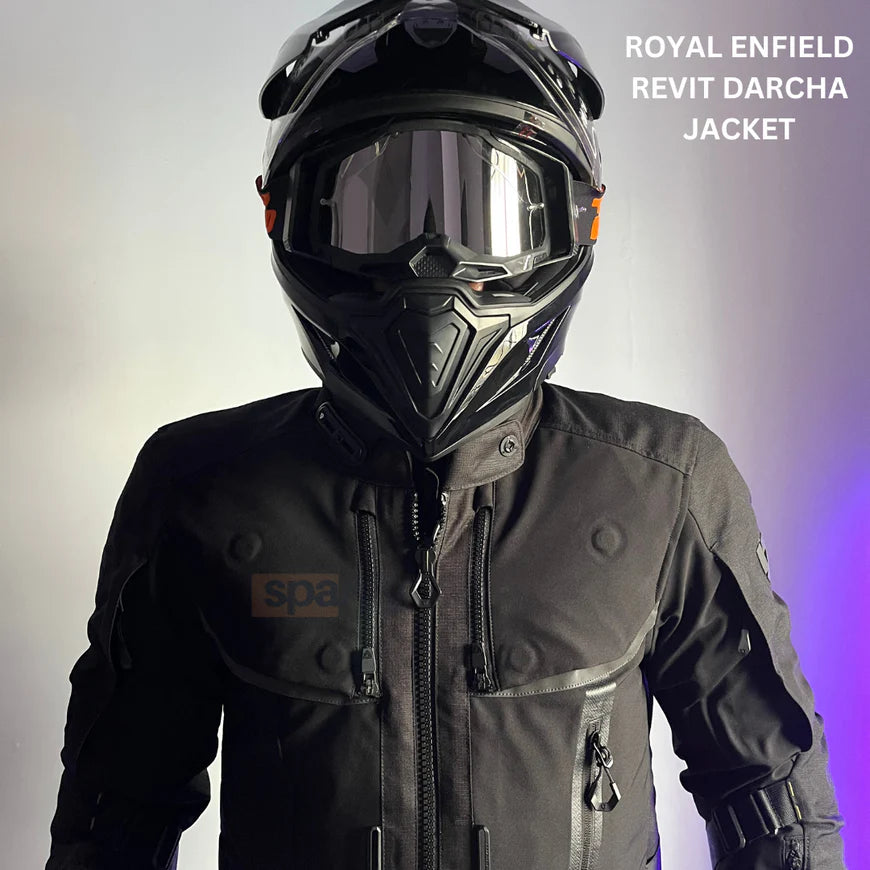 Royal Enfield X Revit Men Darcha Pro Black Riding Jacket - LIMITED EDITION