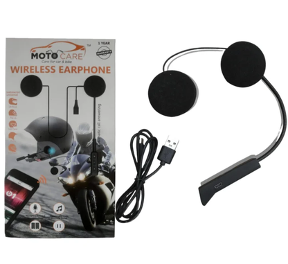 MotoCare Helmet Bluetooth Speaker and Mic Set (with 1 year Warranty)