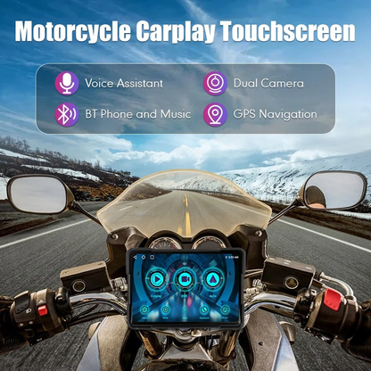 Universal LBC S3L IP67 Waterproof 5 Inch Touch Screen Motorcycle Android Auto/Carplay Device