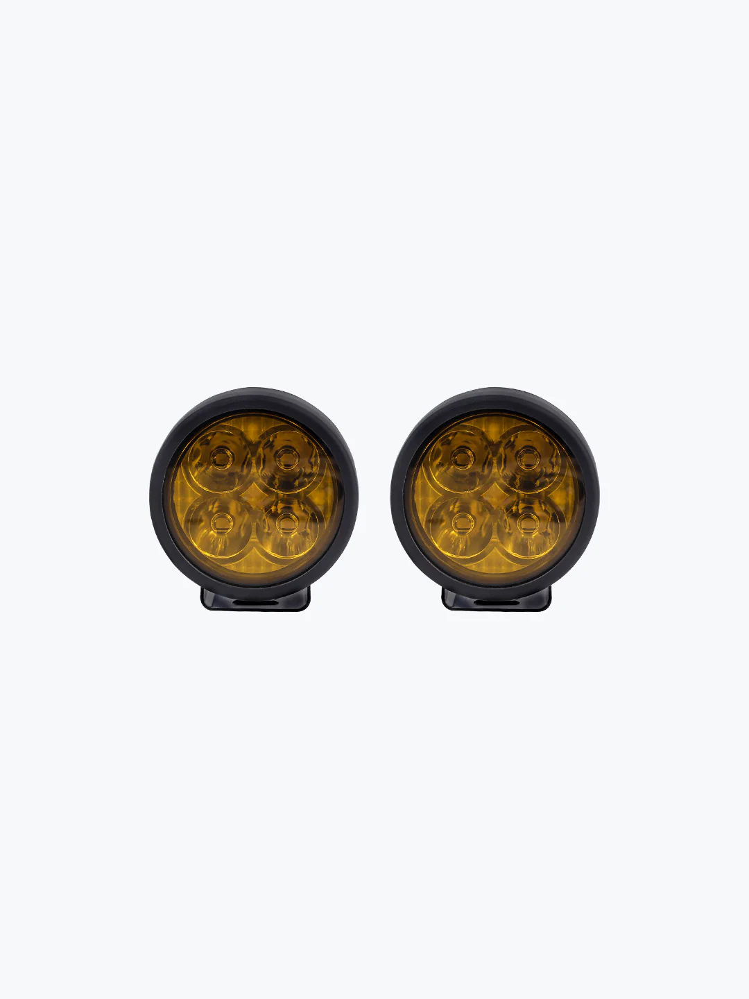 HJG 4 LED CAP ROUND PAIR FOGLIGHT WITH WIREHARNESS