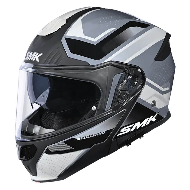 SMK Gullwing Supertour Grey Gloss (GL661) Helmet