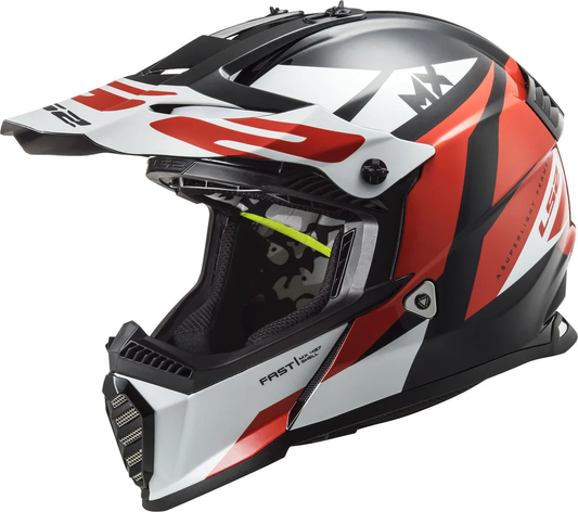 MX437 FAST EVO STRIKE BLACK WHITE RED