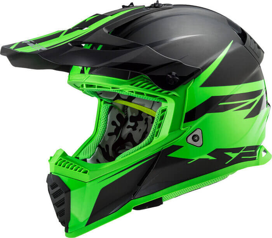 MX437 FAST EVO ROAR MATT-GLOSS BLACK GREEN