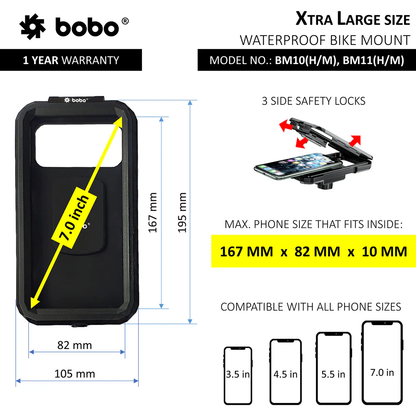 BOBO BM10M - Waterproof Mirror (No Charger)