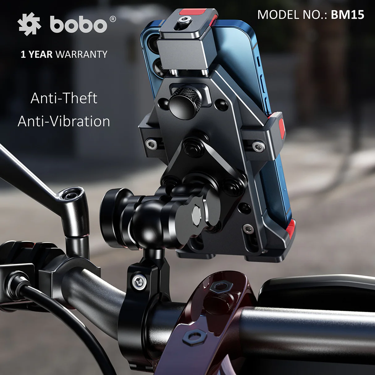 BOBO BM15 - Anti-Vibration Metallic (No Charger)