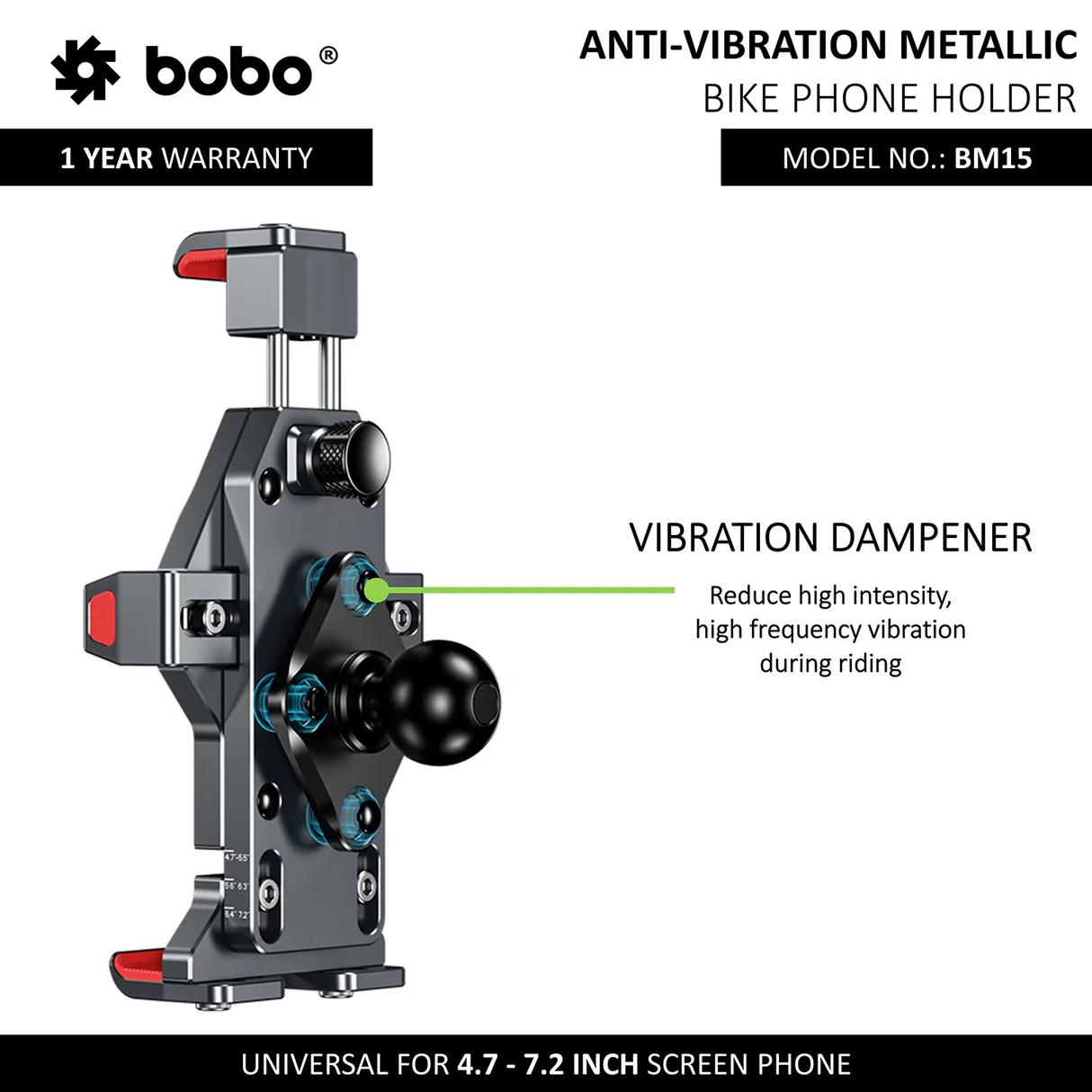 BOBO BM15 - Anti-Vibration Metallic (No Charger)