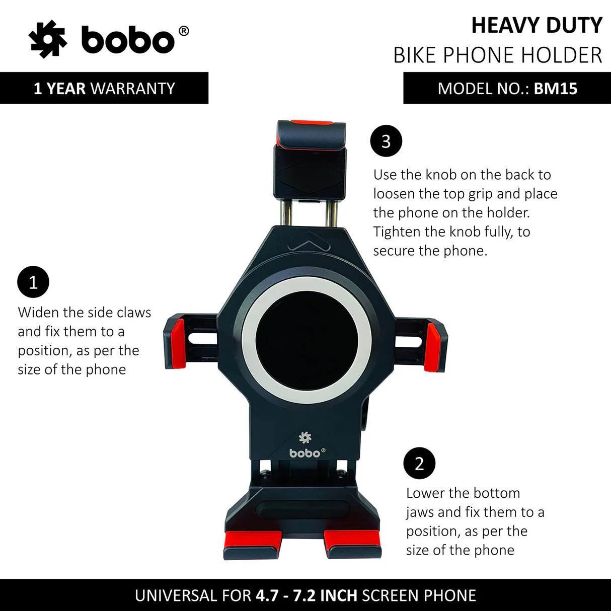 BOBO BM15 - Anti-Vibration Metallic (No Charger)