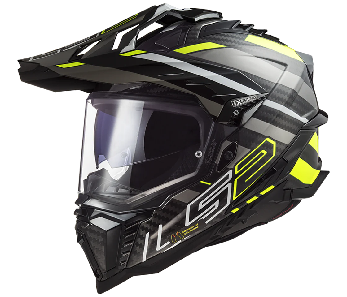 MX701 EXPLORER CARBON EDGE GLOSS - Black HI VIZ Yellow