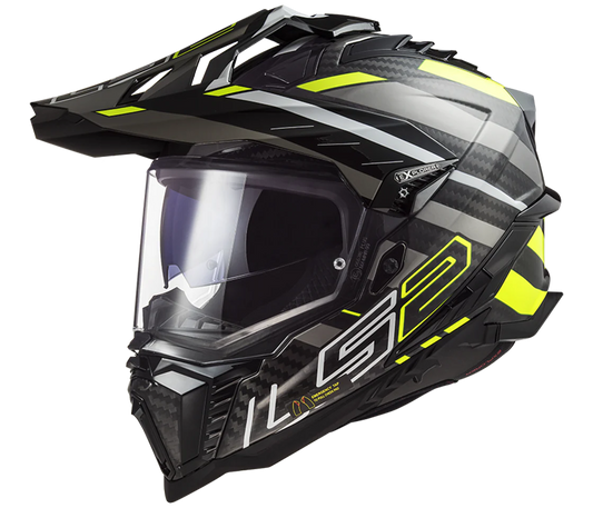 MX701 EXPLORER CARBON EDGE GLOSS - Black HI VIZ Yellow