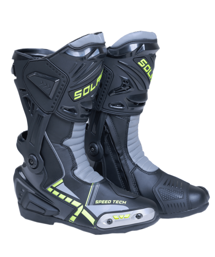 SOLACE SPEED TECH BOOTS V2 - Black/Neon