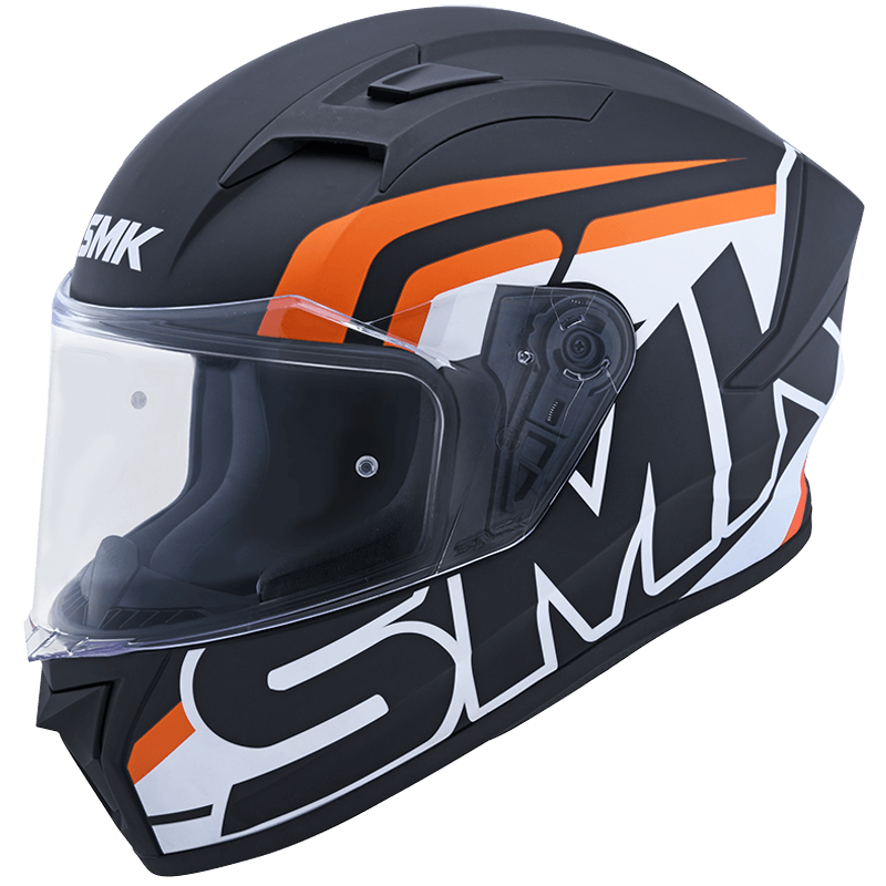 SMK Stellar Sports Stage Matt Black White Orange (MA217)