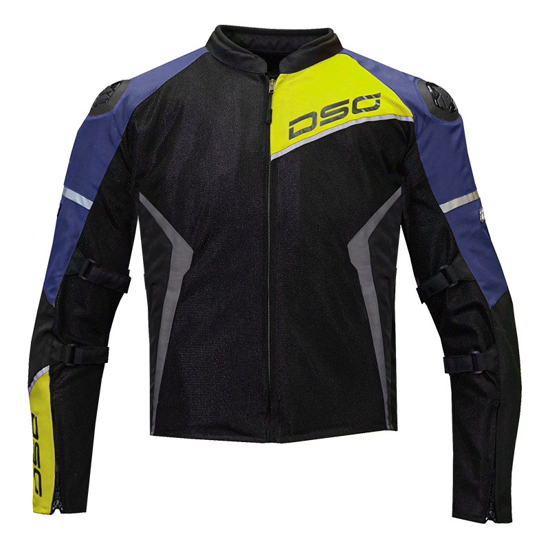 DSG APEX AIR-FLOW RIDING JACKET - Black Blue Yellow